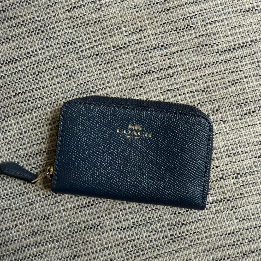 Coach Black Textured Leather Wallet